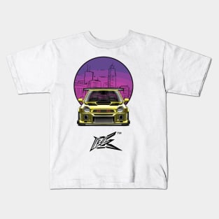 SUBARU IMPREZA WRX GC8 BUGEYE yellow Kids T-Shirt